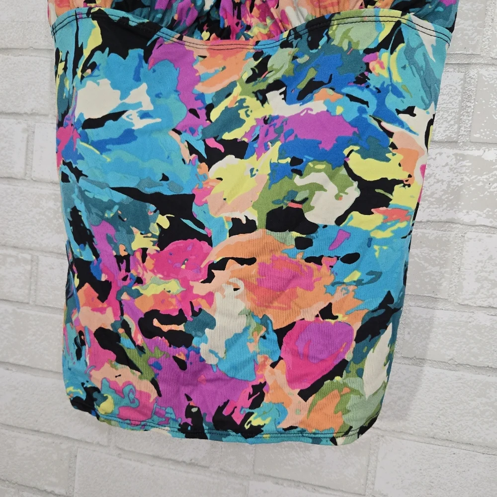 Colorful swim tankini